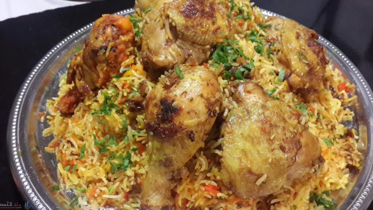 طريقة عمل برياني دجاج منال العالم