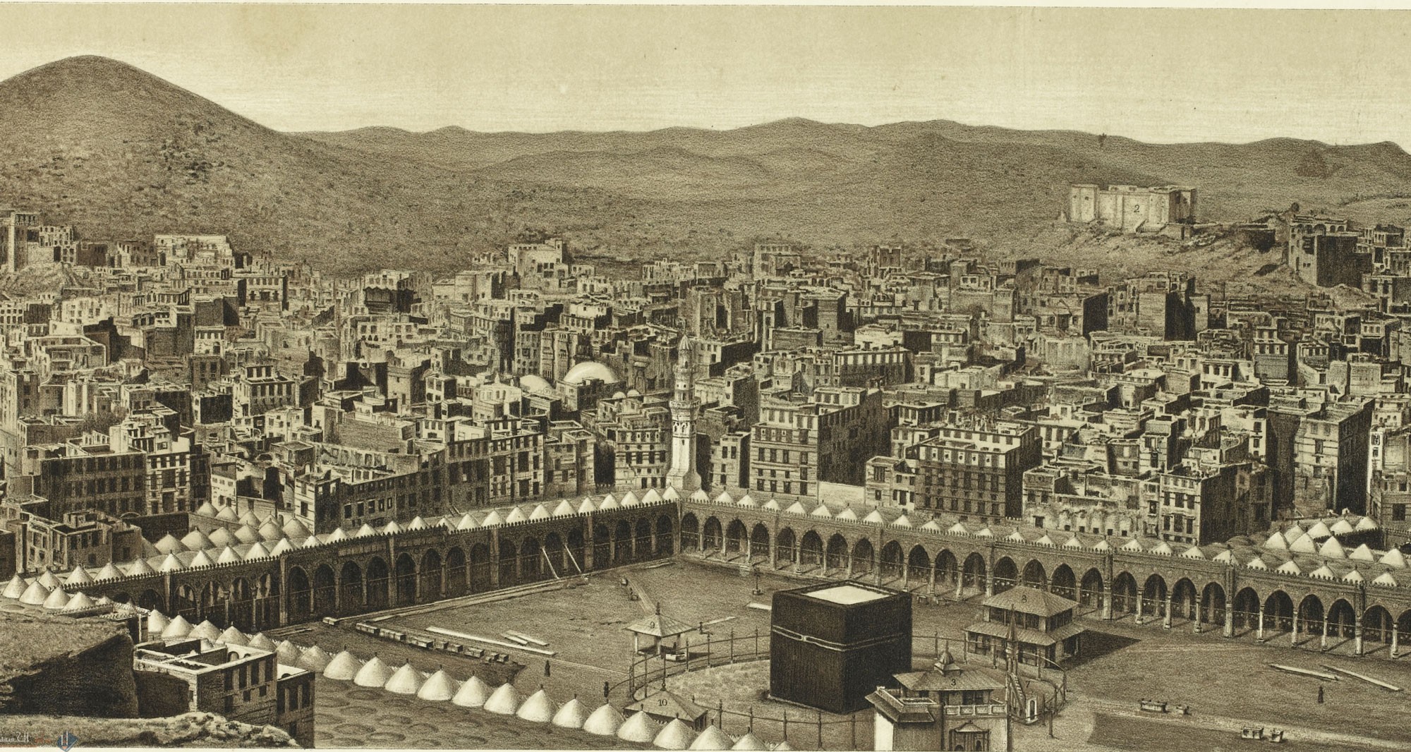 بم شبه الشاعر الإسرار بالحديث أمام البيت الحرام ؟ ولماذا ؟