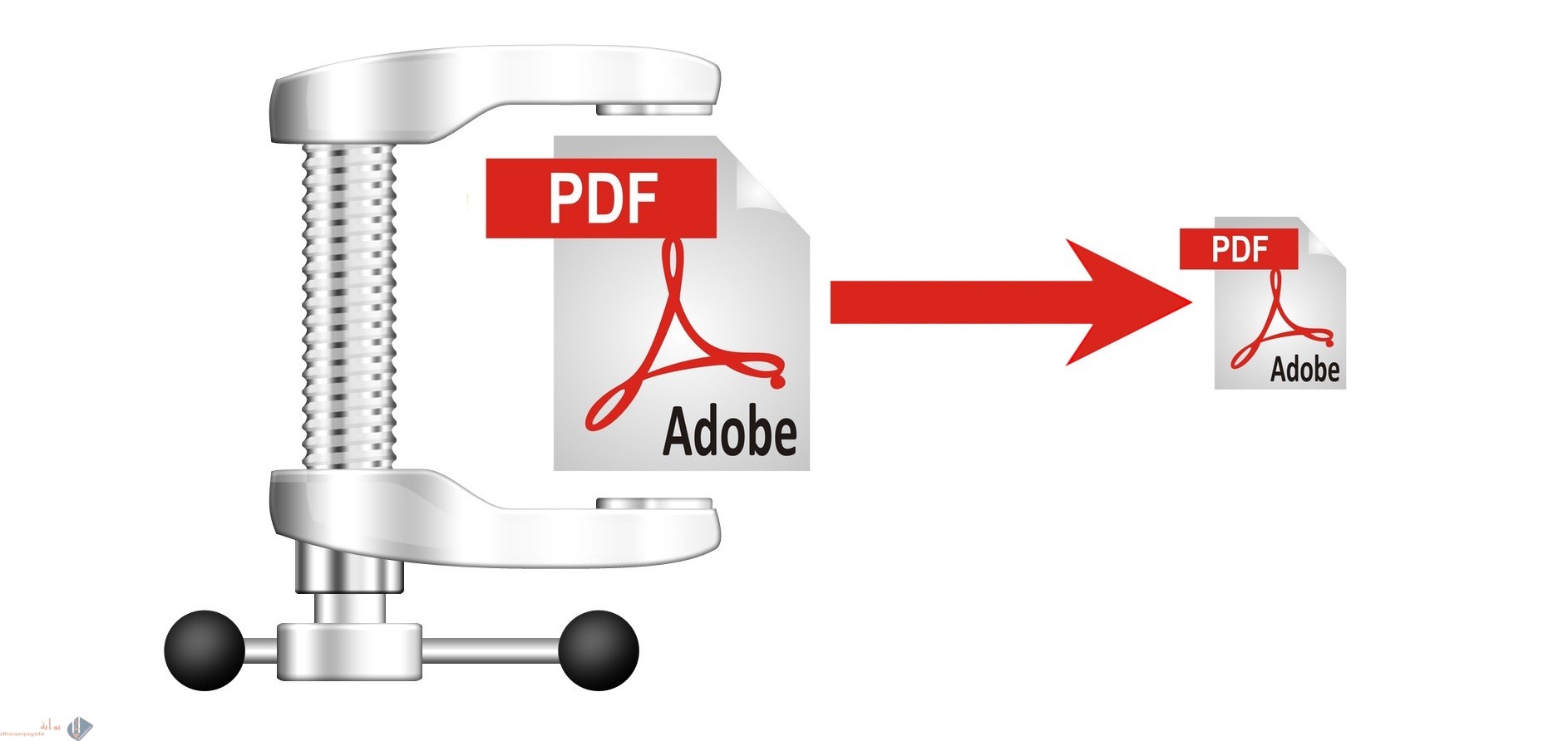 كيفية تصغير حجم ال pdf