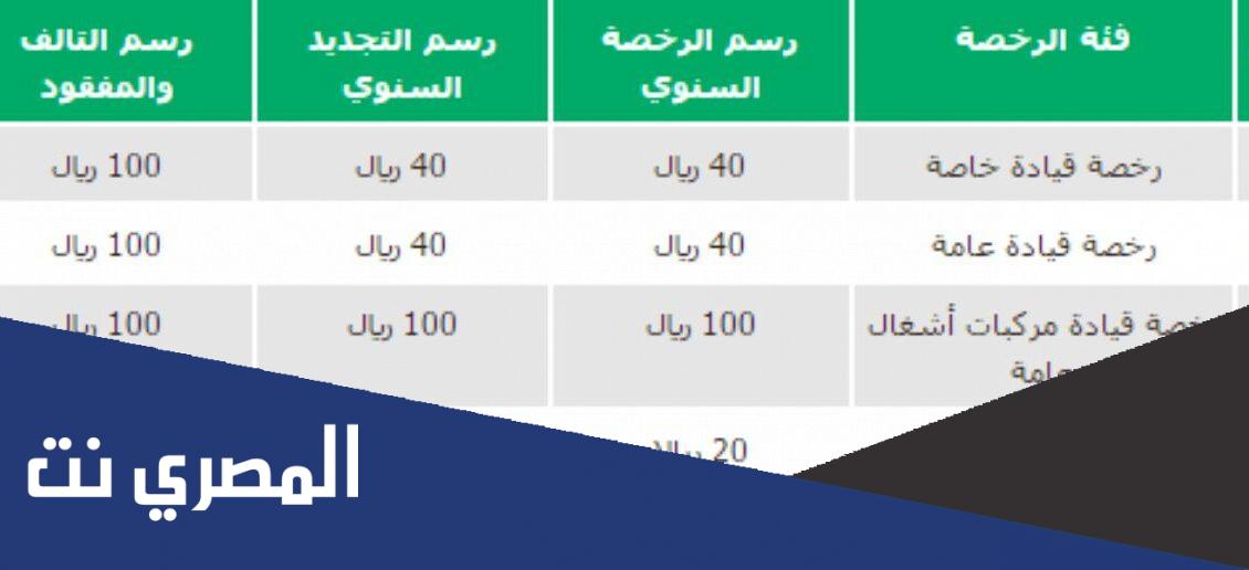كيفية تجديد الرخصة المنتهية فى السعودية ورسوم التجديد 2022