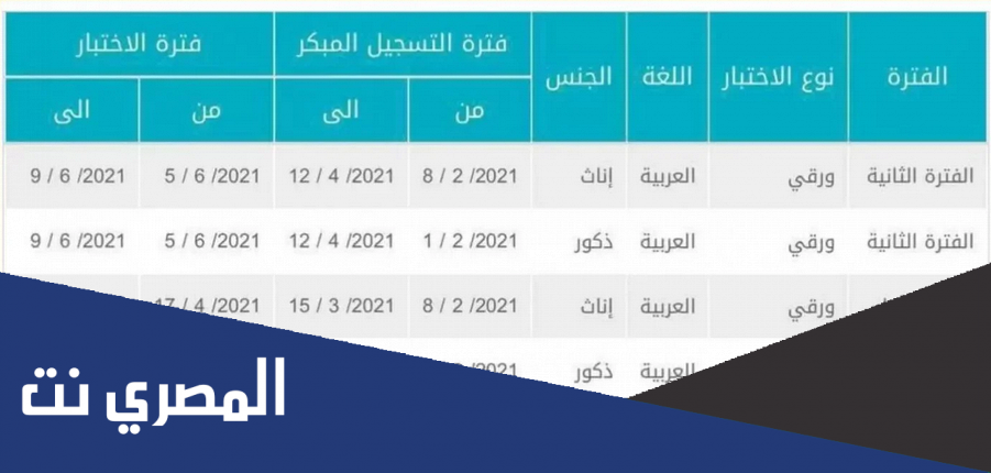 رابط التسجيل في الاختبار التحصيلي 1442