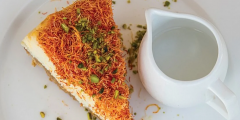 أفضل وصفة تشيز كيك الكنافة الباردة زي المحلات