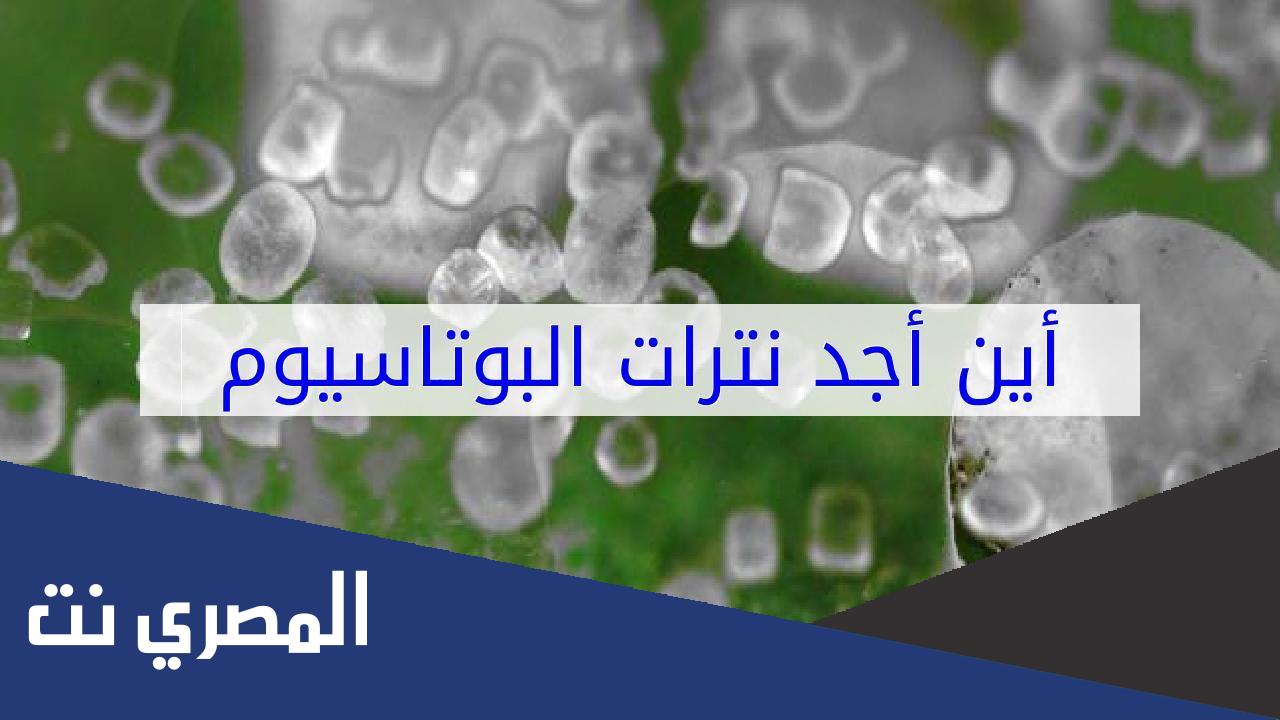 أين توجد نترات البوتاسيوم