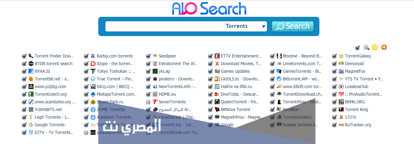 اسماء مواقع بحث تورنت