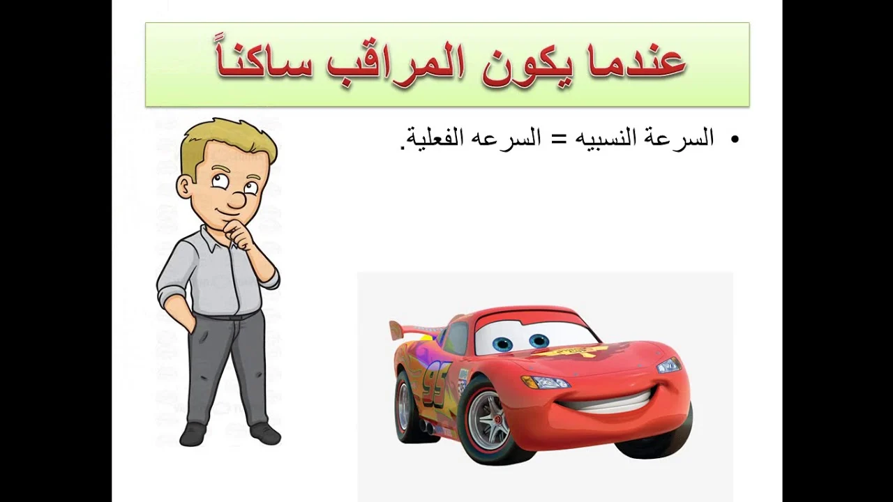 بحث عن السرعة المتجهة النسبية واللحظية