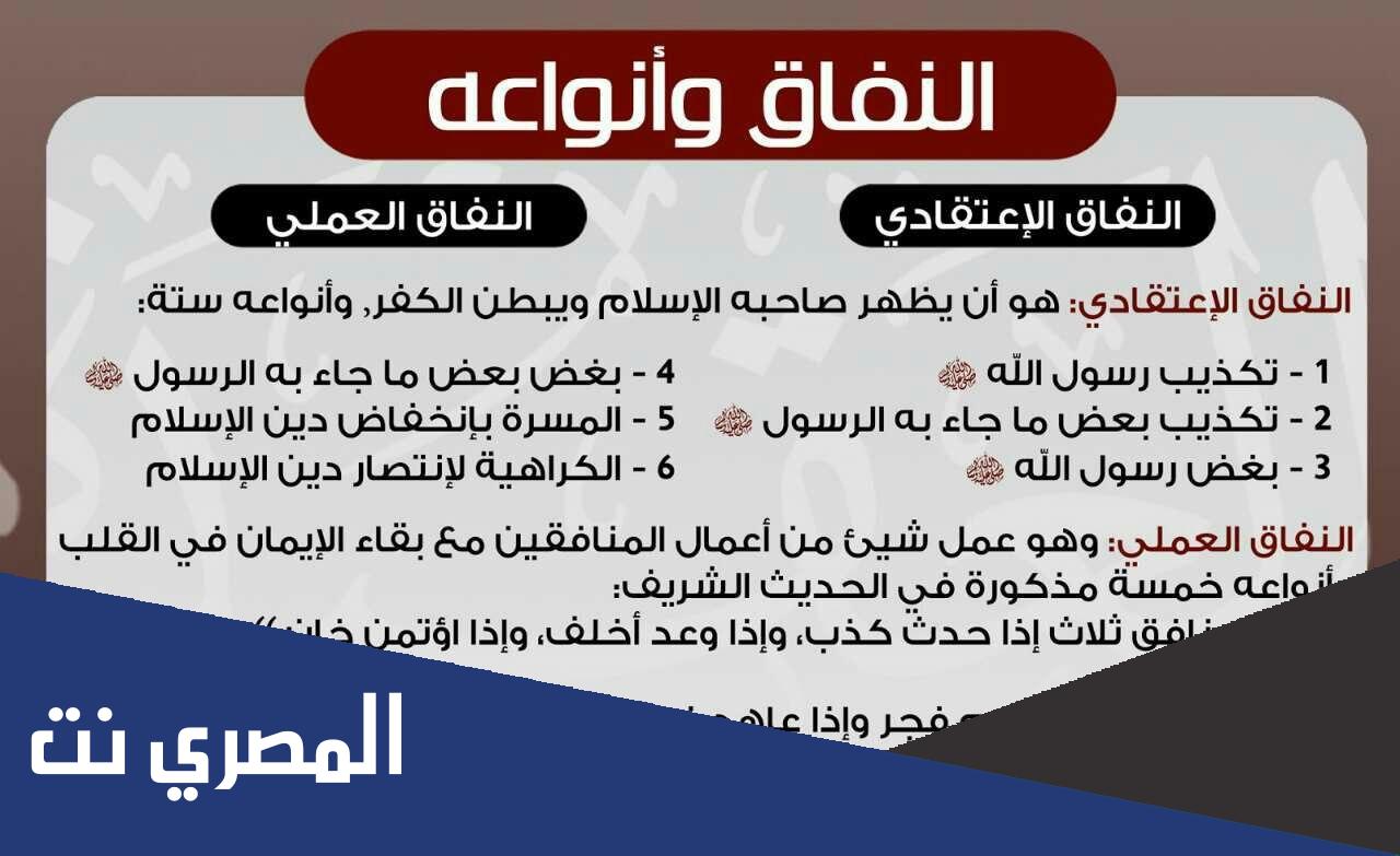 بحث عن صفات المنافقين في القرآن