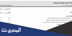 شكل قائمة الدخل الشامل