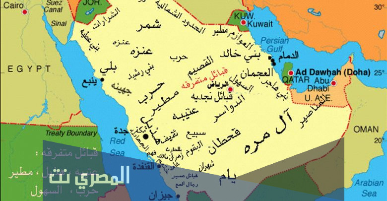 محافظات السعودية على الخريطة