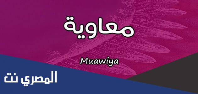 معنى اسم معاوية Muawiya واسرار شخصيته