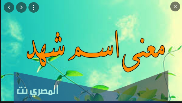 ما معنى اسم شهد وشخصيتها