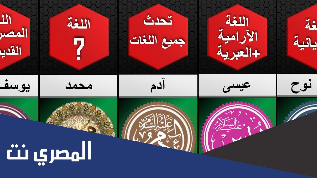 موضوع تعبير عن اعمار الانبياء بالعناصر