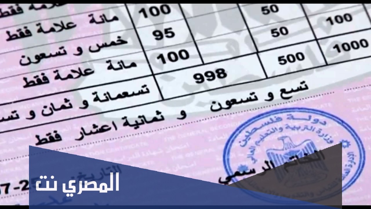 فحص نتائج التوجيهي 2021 فلسطين بالاسماء