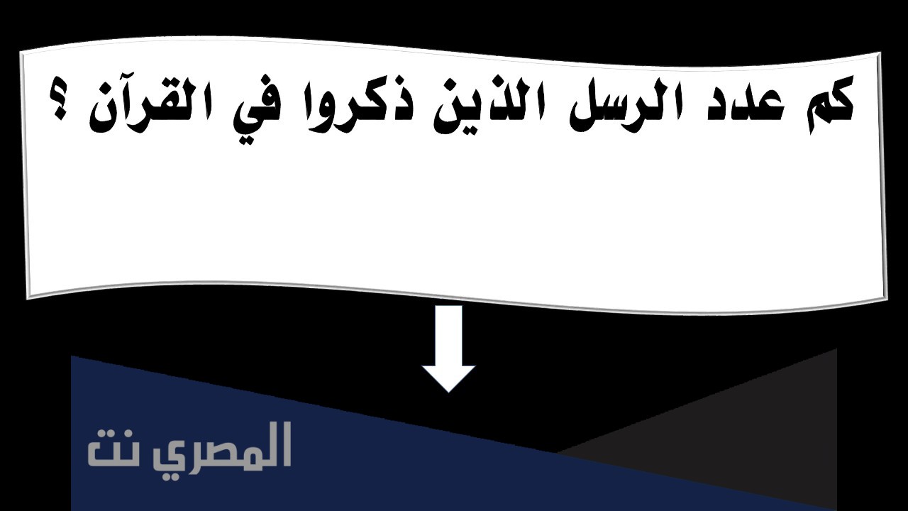 كم عدد الرسل الذين ذكروا في القرآن الكريم