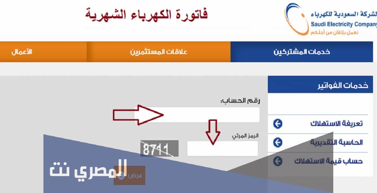 كيفية الاستعلام عن فاتورة الكهرباء برقم العداد