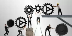 موضوع تعبير عن العمل والإنتاج بالعناصر الرئيسية