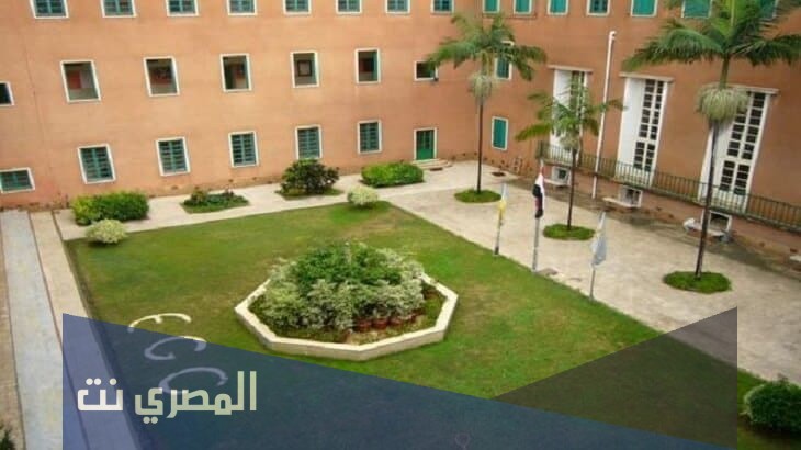 تعبير عن حديقة المدرسة بالعناصر الرئيسية كاملة