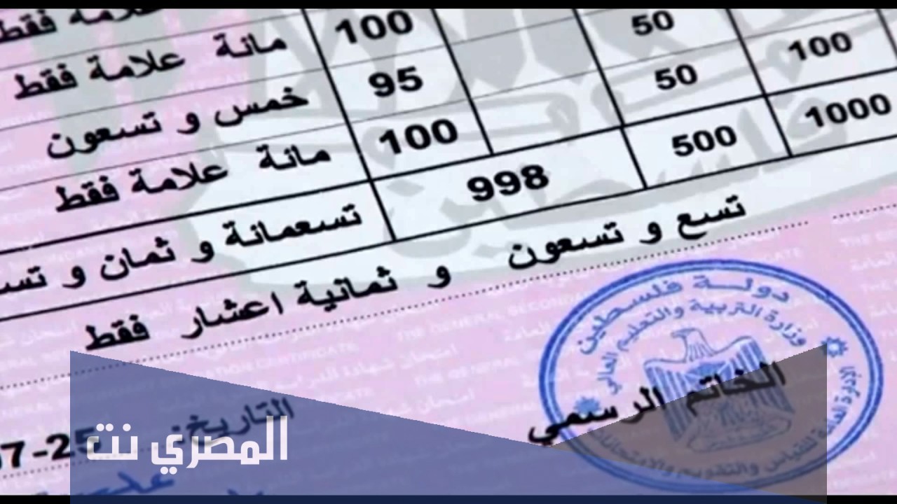 نتائج توجيهي 2021 فلسطين بالاسم