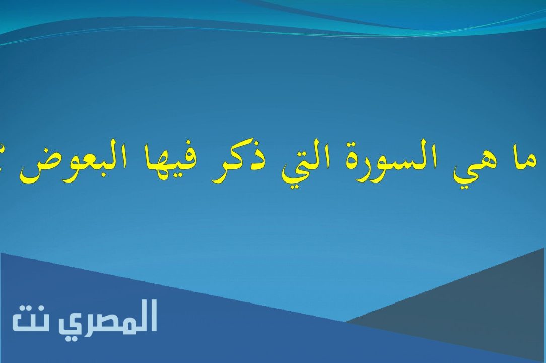 ما هي السورة التي ذكر فيها البعوض
