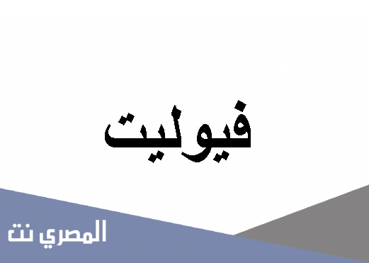 تعرف على معنى اسم فيوليت