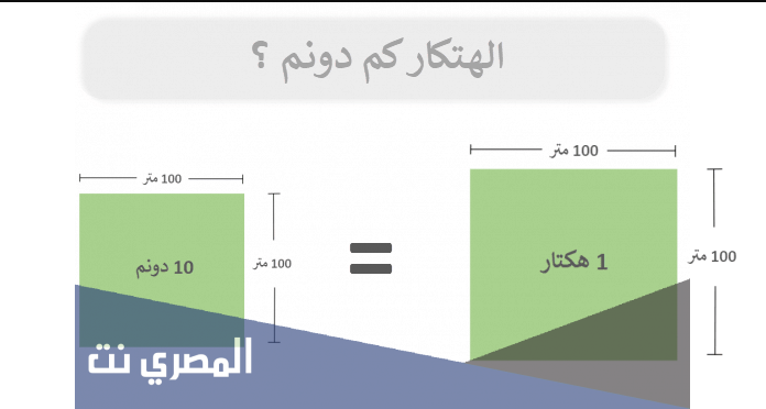 هكتار كم دونم