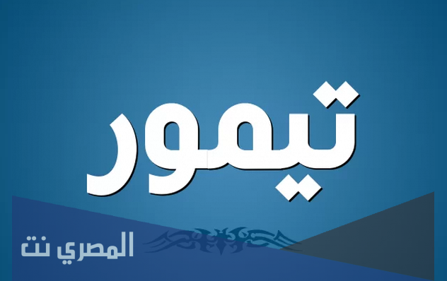 تعرف على معنى اسم تيمور