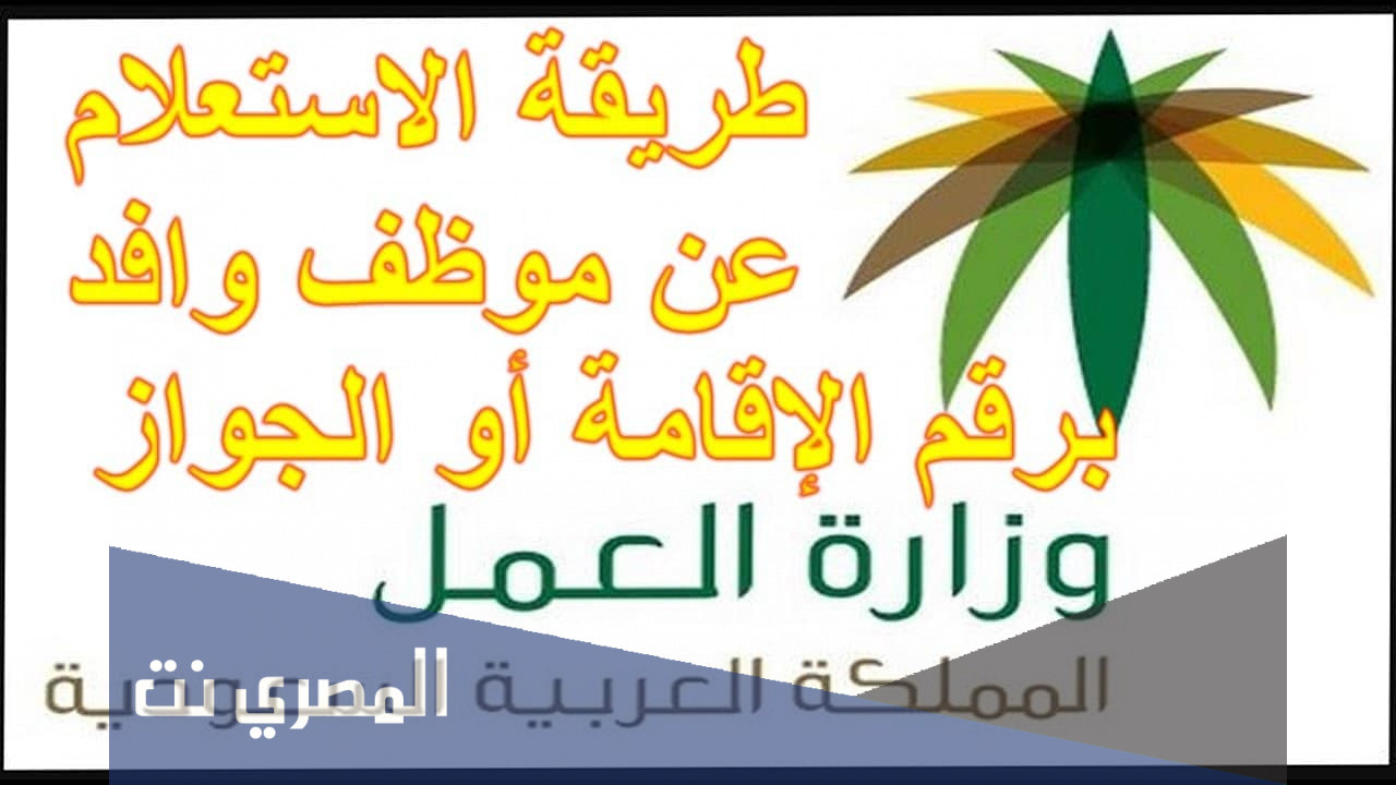 الخدمات الإلكترونية الاستعلام عن موظف وافد