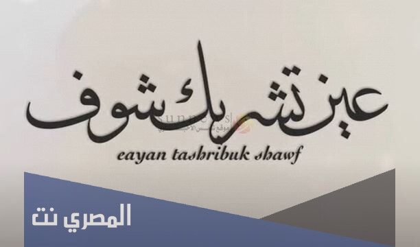 عين تشربك شوف كلمات