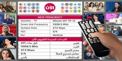تردد قناة الان الاخبارية الجديد نايل سات