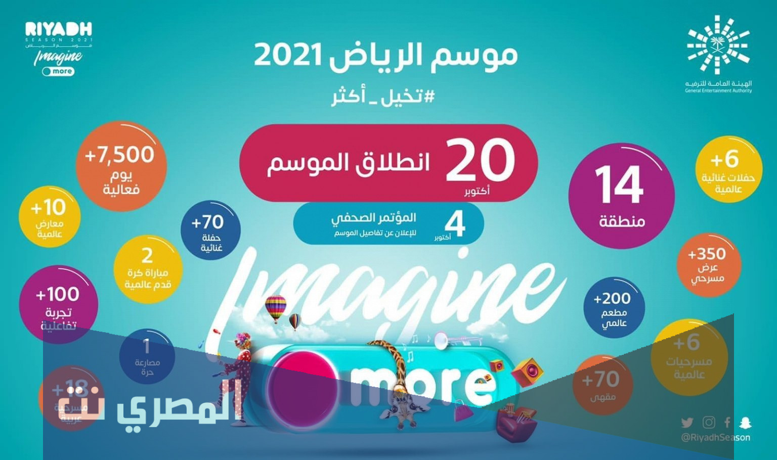 أماكن فعاليات موسم الرياض 2021