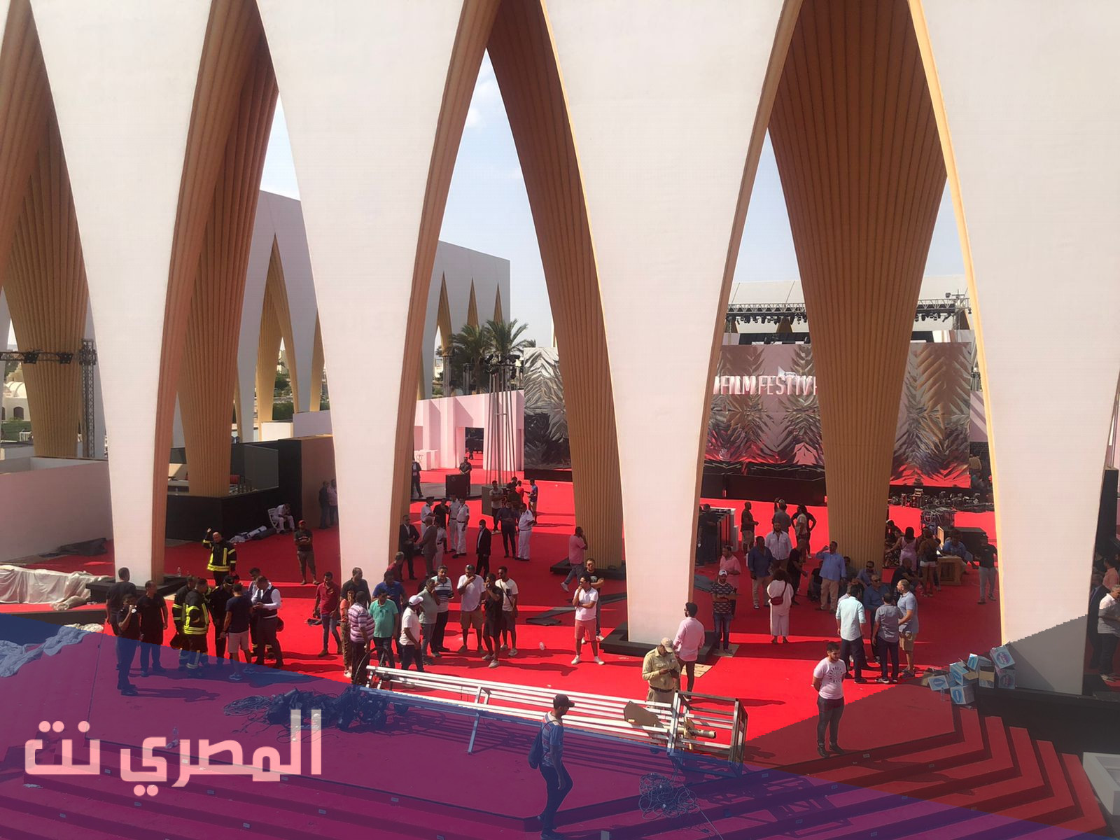 سبب حريق قاعة مهرجان الجونة