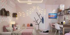 تصميمات ديكورات غرف نوم بنات 2025 حديثة