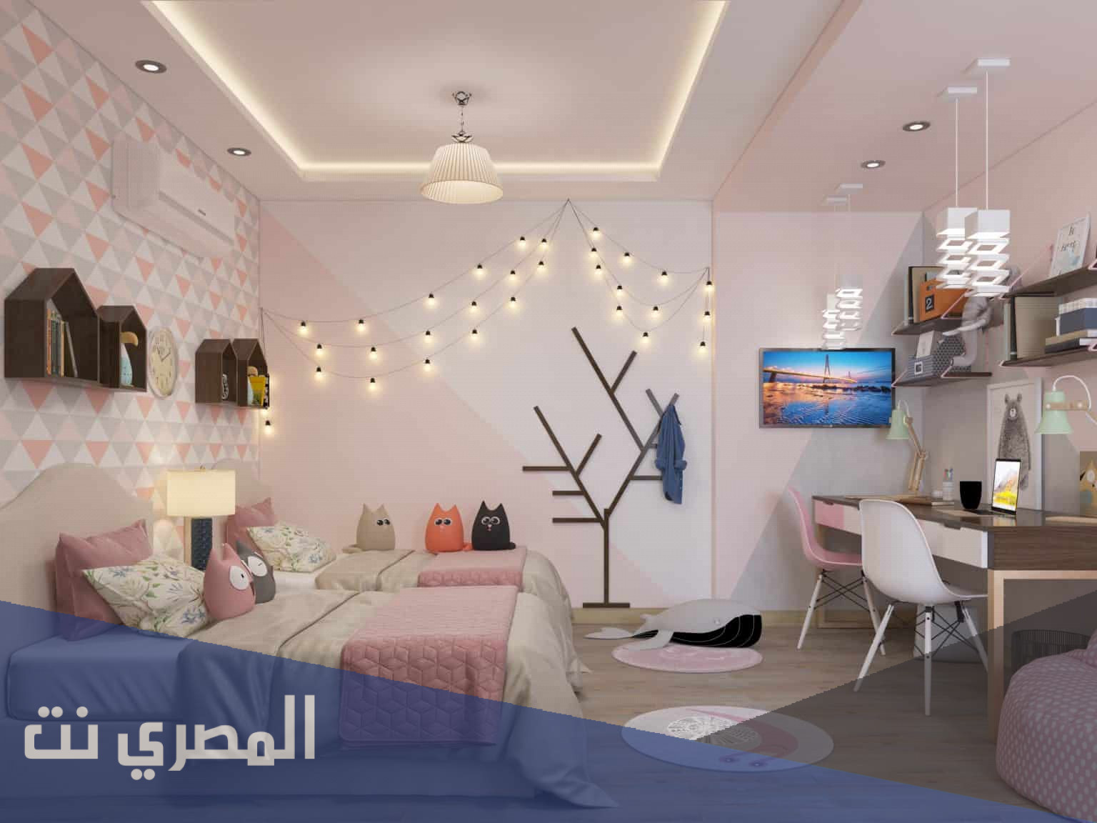 تصميمات ديكورات غرف نوم بنات 2022 حديثة
