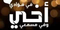كلام عن الاخ قصير مكتوب