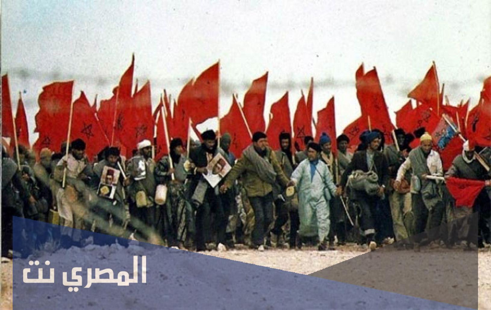 كم عدد المشاركين في المسيرة الخضراء