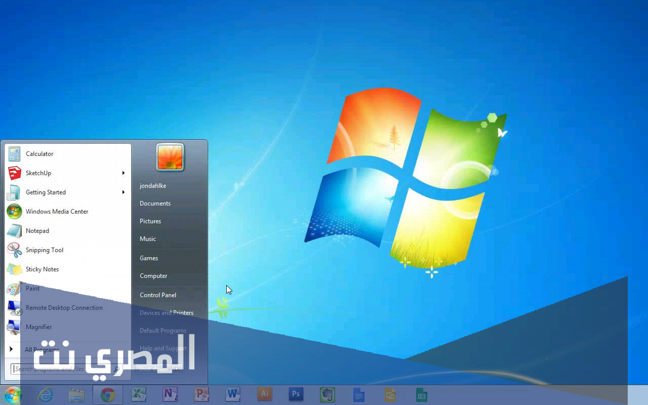 كيفية تغير خليفية وألوان سطح المكتب