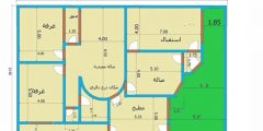 خرائط منازل 250 متر دور واحد