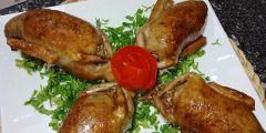 طريقة عمل الحمام المحشي بالأرز بسهولة