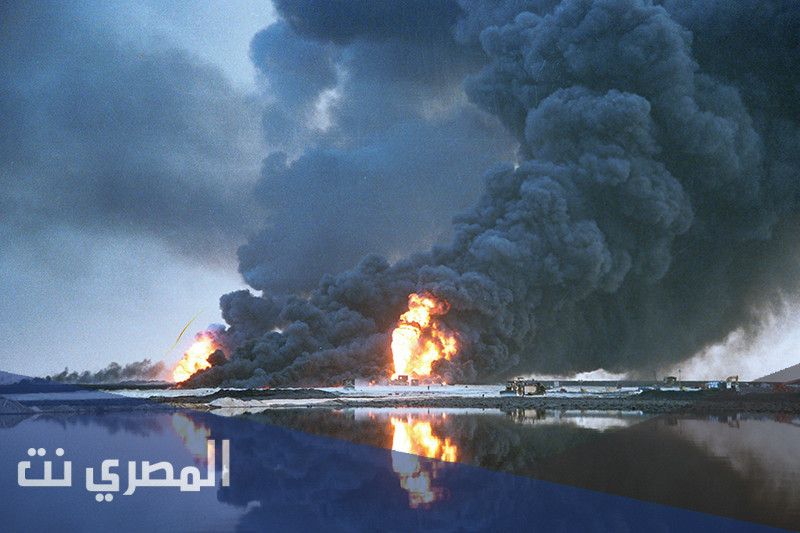 ما هو عدد البحيرات النفطية المتكونة من الآبار المدمرة
