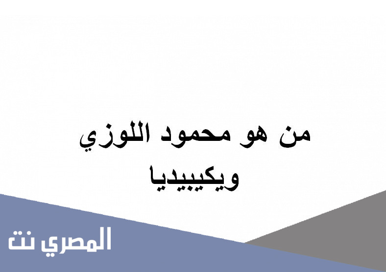 من هو محمود اللوزي ويكيبيديا