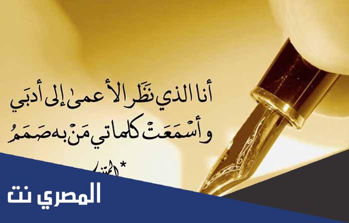 من قائل أنا الذي نظر الأعمى إلى أدبي