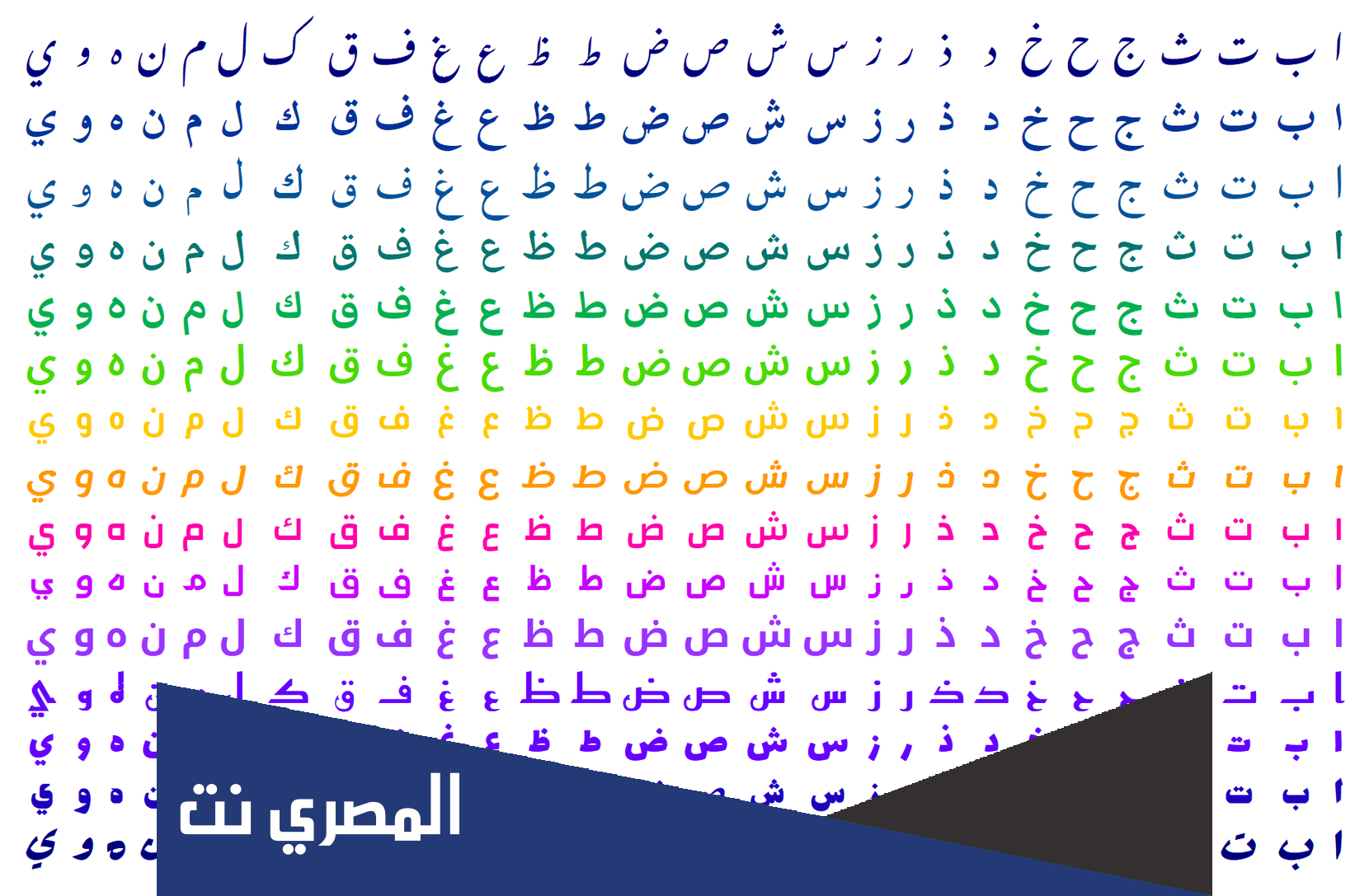 موضوع عن عدد أكبر أبجدية في العالم