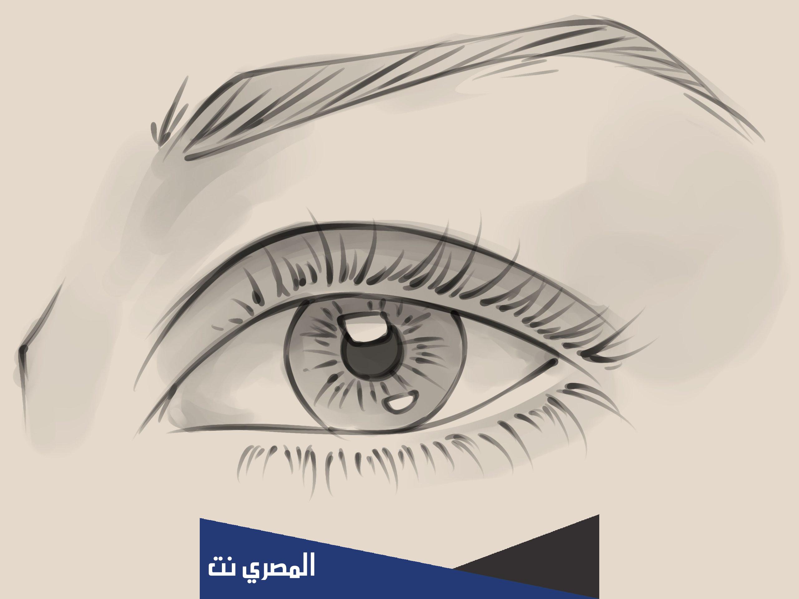 كيف ترسم عين من الصفر بالخطوات