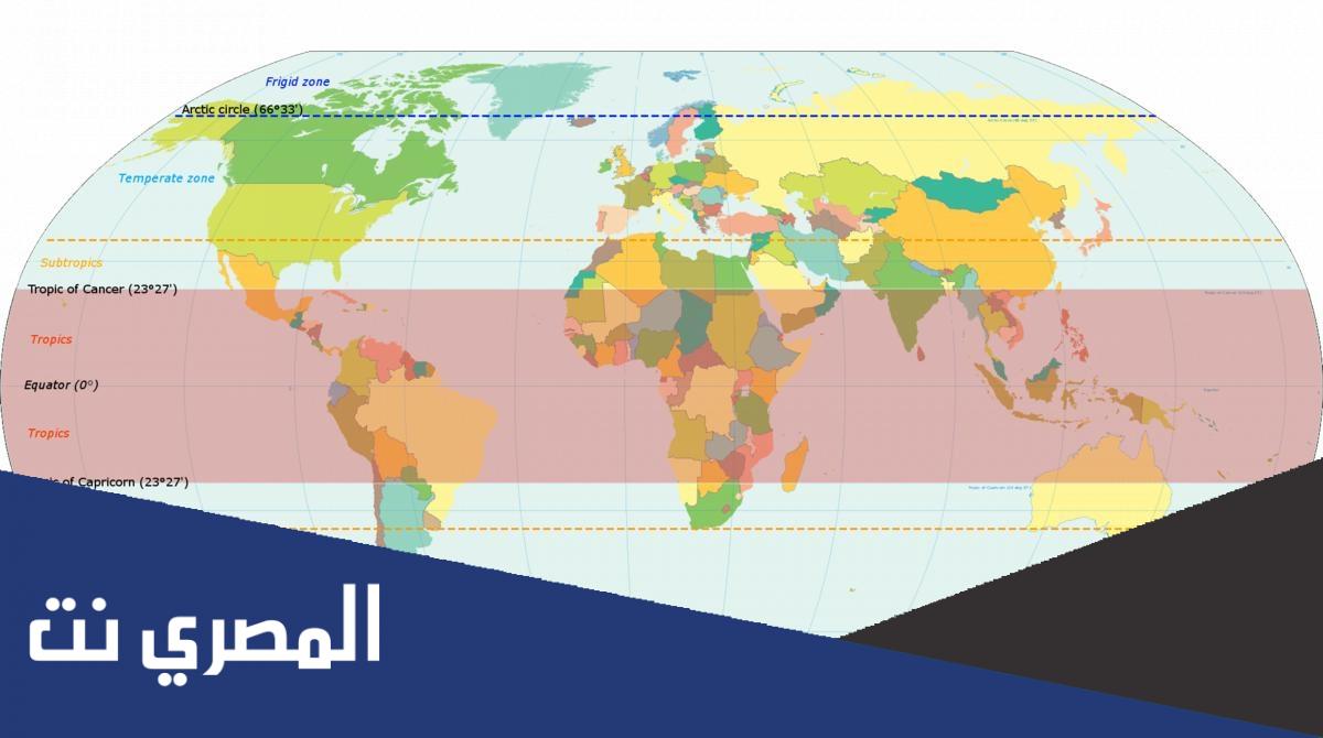 اين يمر مدار السرطان في مصر