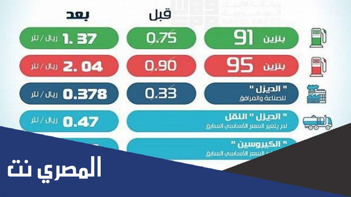 جدول اسعار الديزل الجديدة في السعودية 2022
