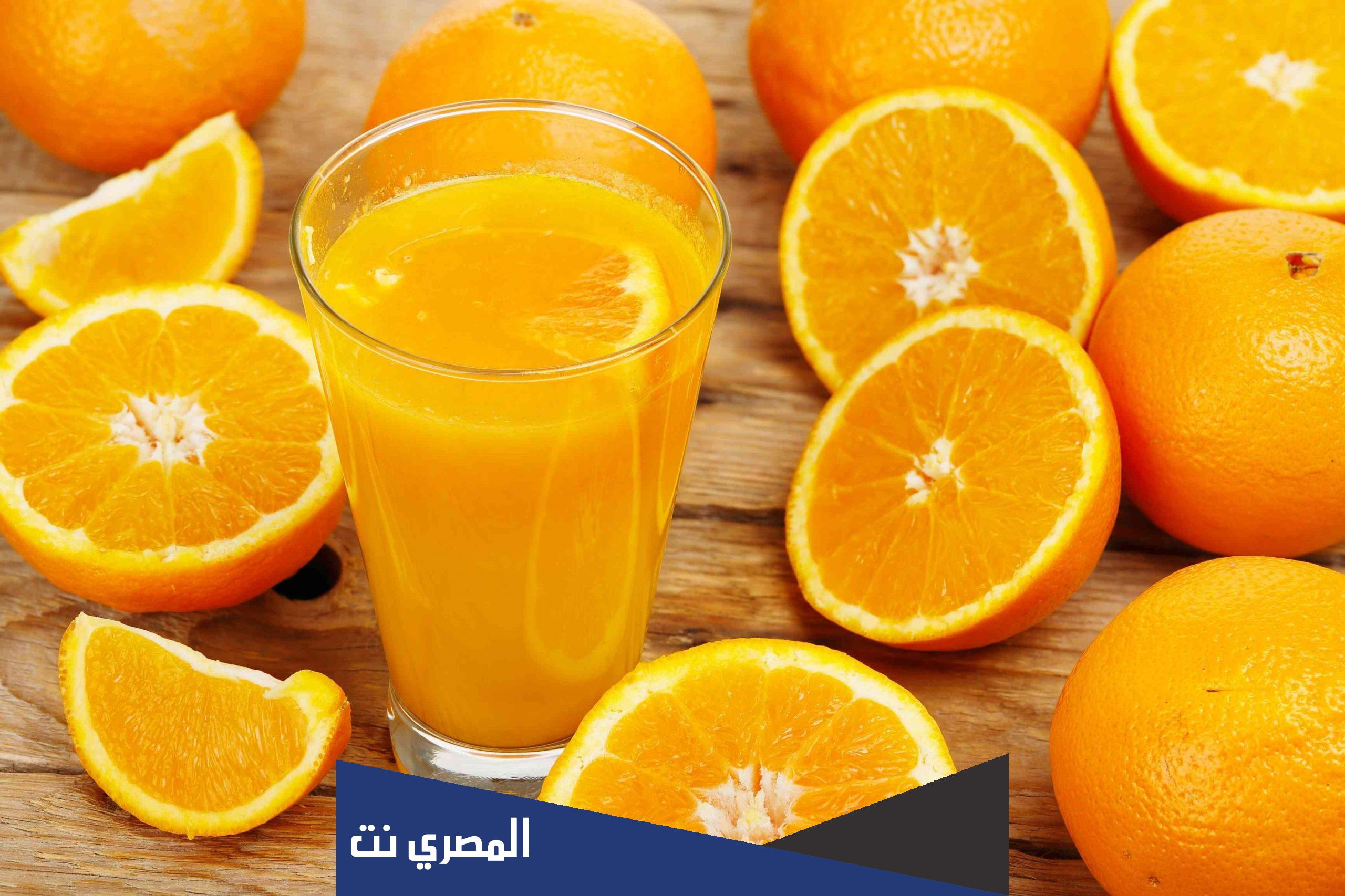 هل عصير البرتقال مخلوط ام مركب