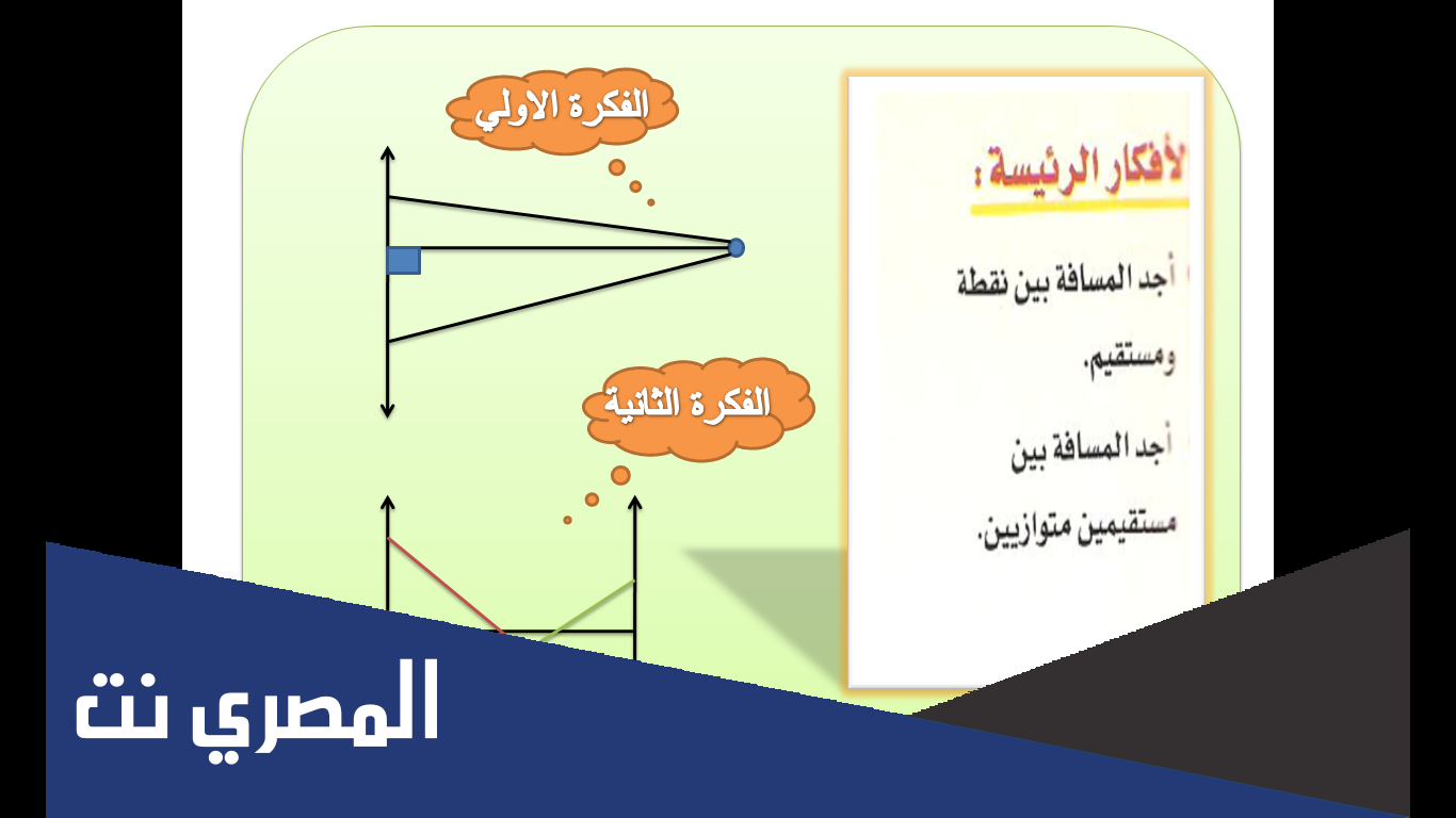 بحث عن الأعمدة والمسافة في الرياضيات
