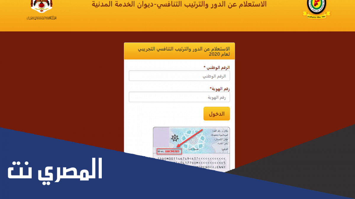 رابط الاستعلام عن الترتيب التنافسي 2022