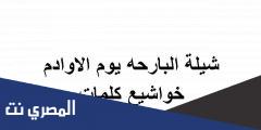 شيلة البارحه يوم الاوادم خواشيع كلمات