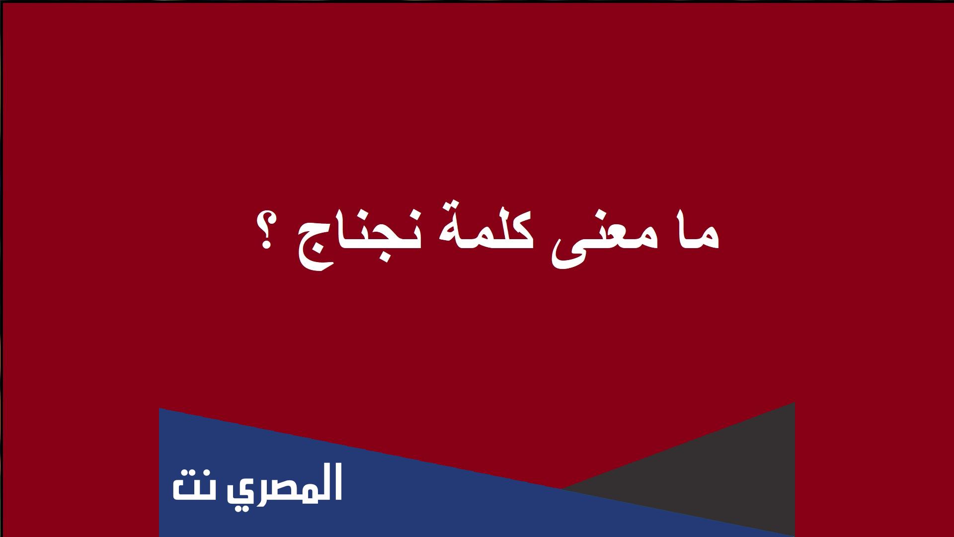 ما معنى كلمة نجناج
