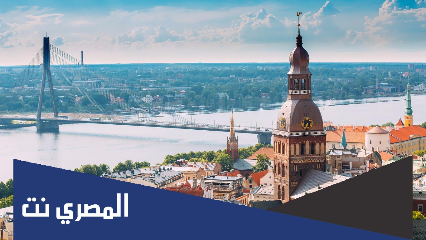 اين تقع لاتفيا على الخريطة